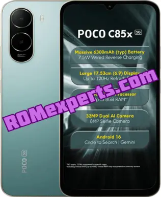 POCO C85x 5G